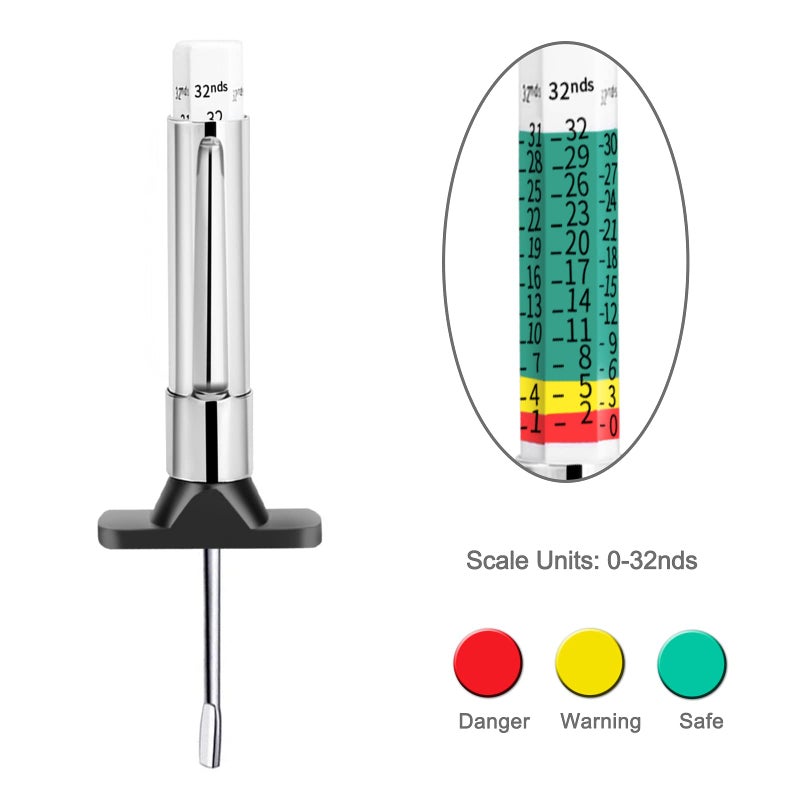 GODESON 88702 Smart Color Coded Tire Tread Depth Gauge - Image 3